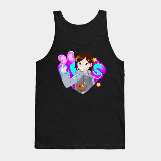 sky and areola bffs Tank Top by super villain